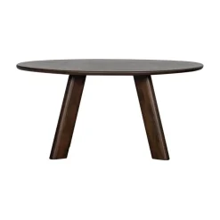 WOOOD Eettafels|Roundly Eettafel organisch Mangohout Walnoot 160cm