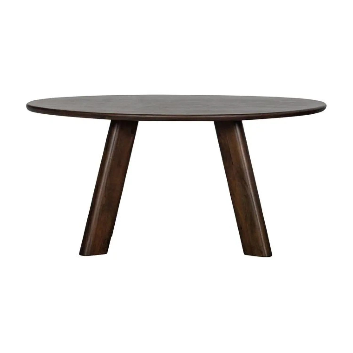 WOOOD Eettafels|Roundly Eettafel organisch Mangohout Walnoot 160cm