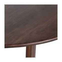 WOOOD Eettafels|Roundly Eettafel organisch Mangohout Walnoot 160cm