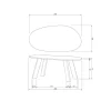 WOOOD Eettafels|Roundly Eettafel organisch Mangohout Walnoot 200cm