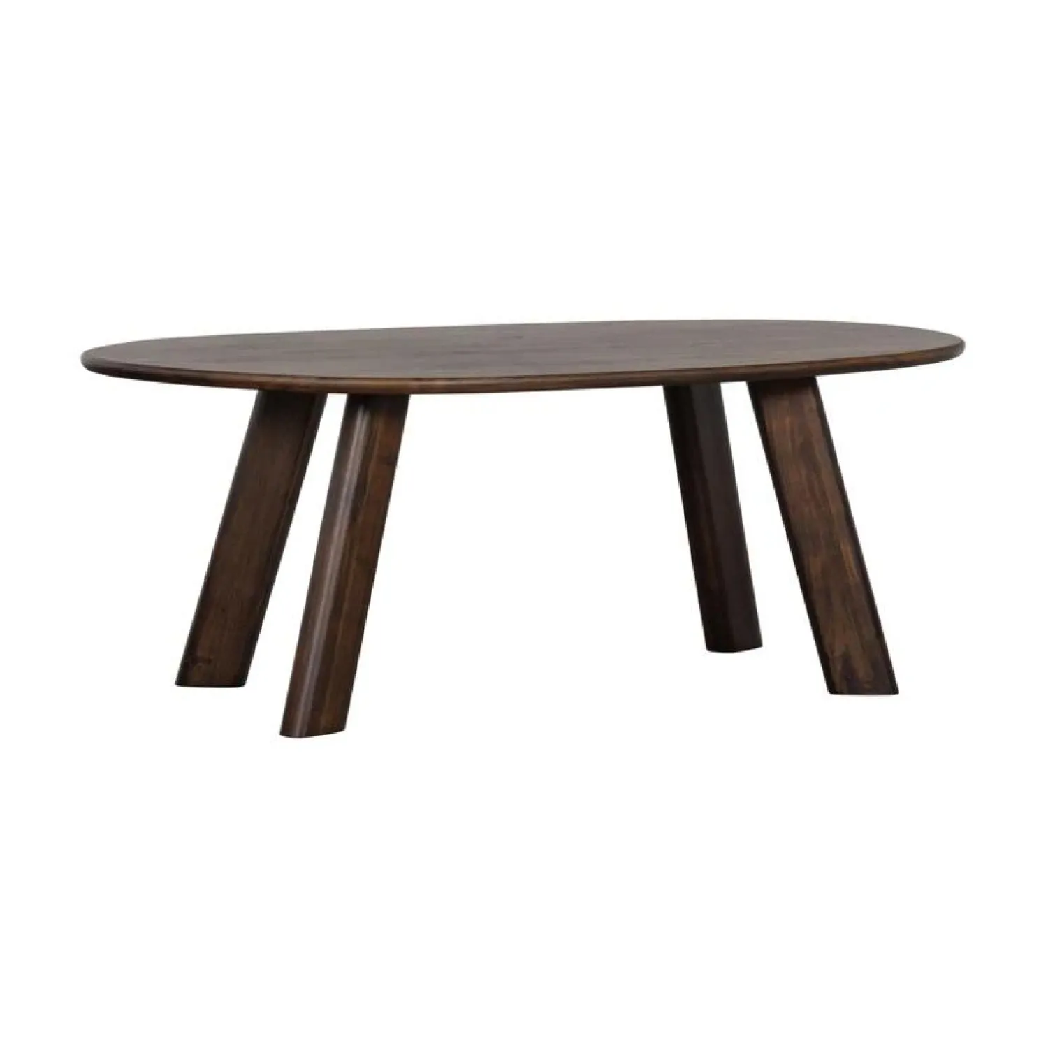 WOOOD Eettafels|Roundly Eettafel organisch Mangohout Walnoot 200cm