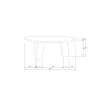 WOOOD Salontafels|Roundly Salontafel organisch Mangohout Walnoot 110cm