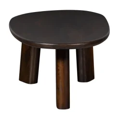 WOOOD Salontafels|Roundly Salontafel organisch Mangohout Walnoot 110cm