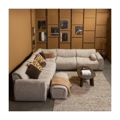 WOOOD Salontafels|Roundly Salontafel organisch Mangohout Walnoot 110cm