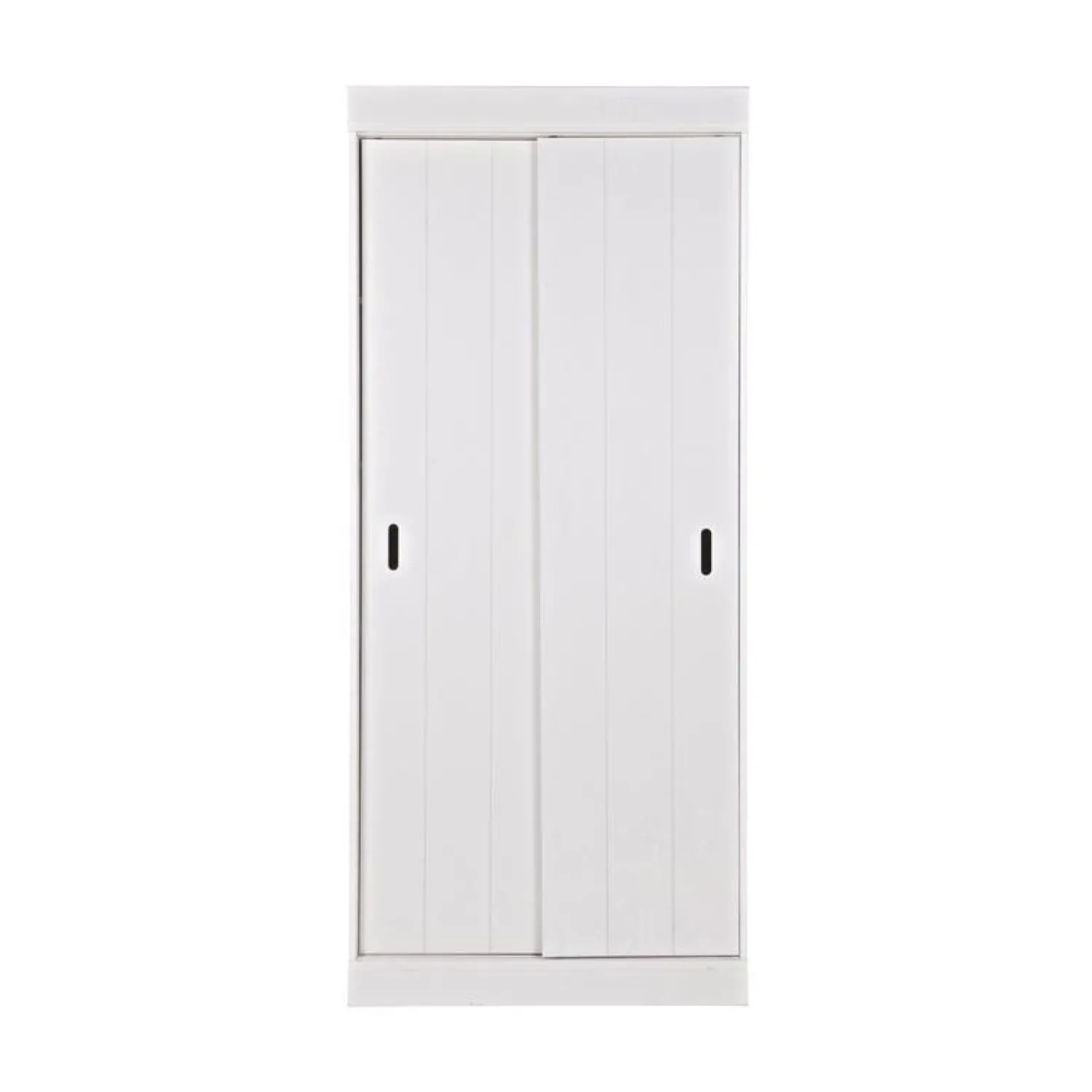 WOOOD Industriele Kasten|Kledingkasten|Row Kledingkast Wit Dennenhout 85cm