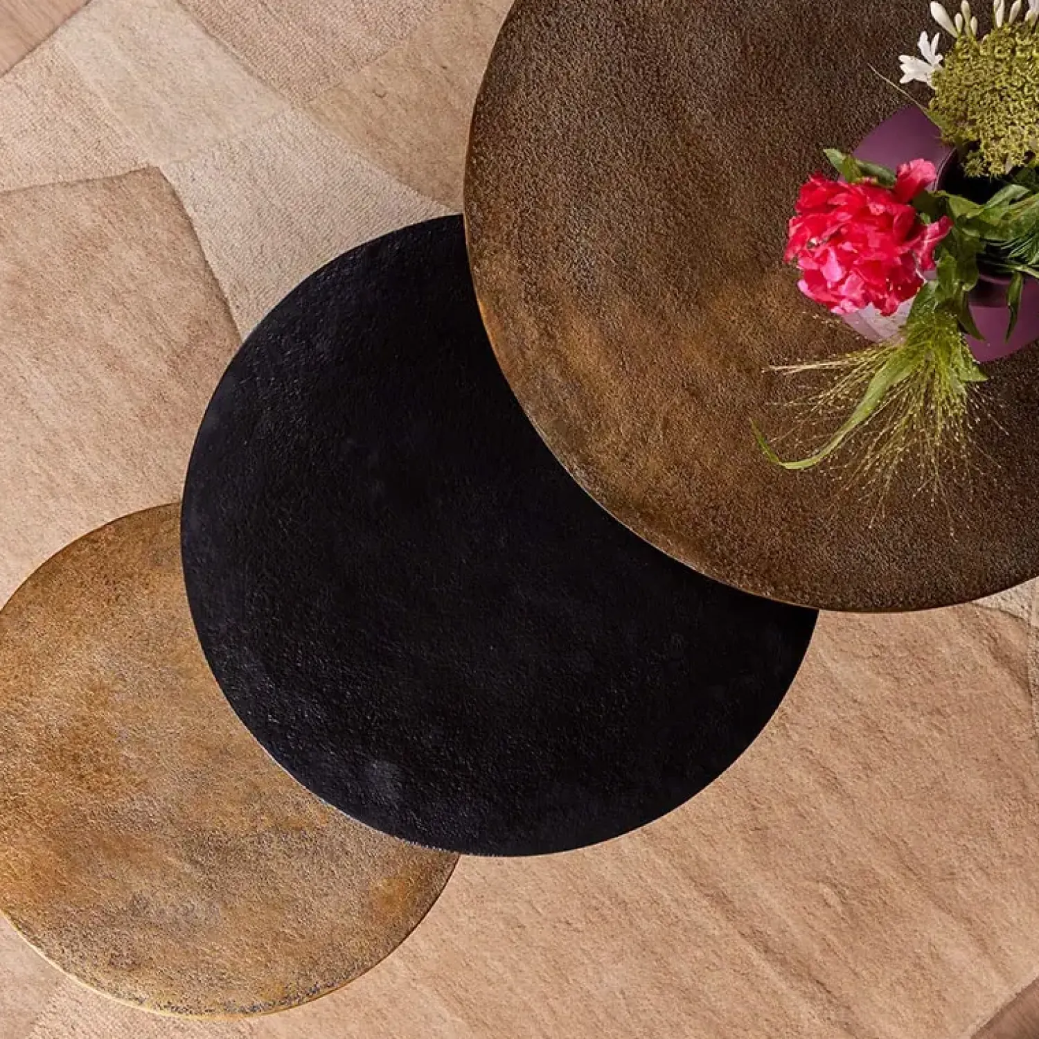 Furndea Salontafels|Roxa salontafel set van aluminium 2 kleuren
