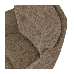 WOOOD Eetkamerstoelen|Runa Eetkamerstoel Chenille Donkerzand