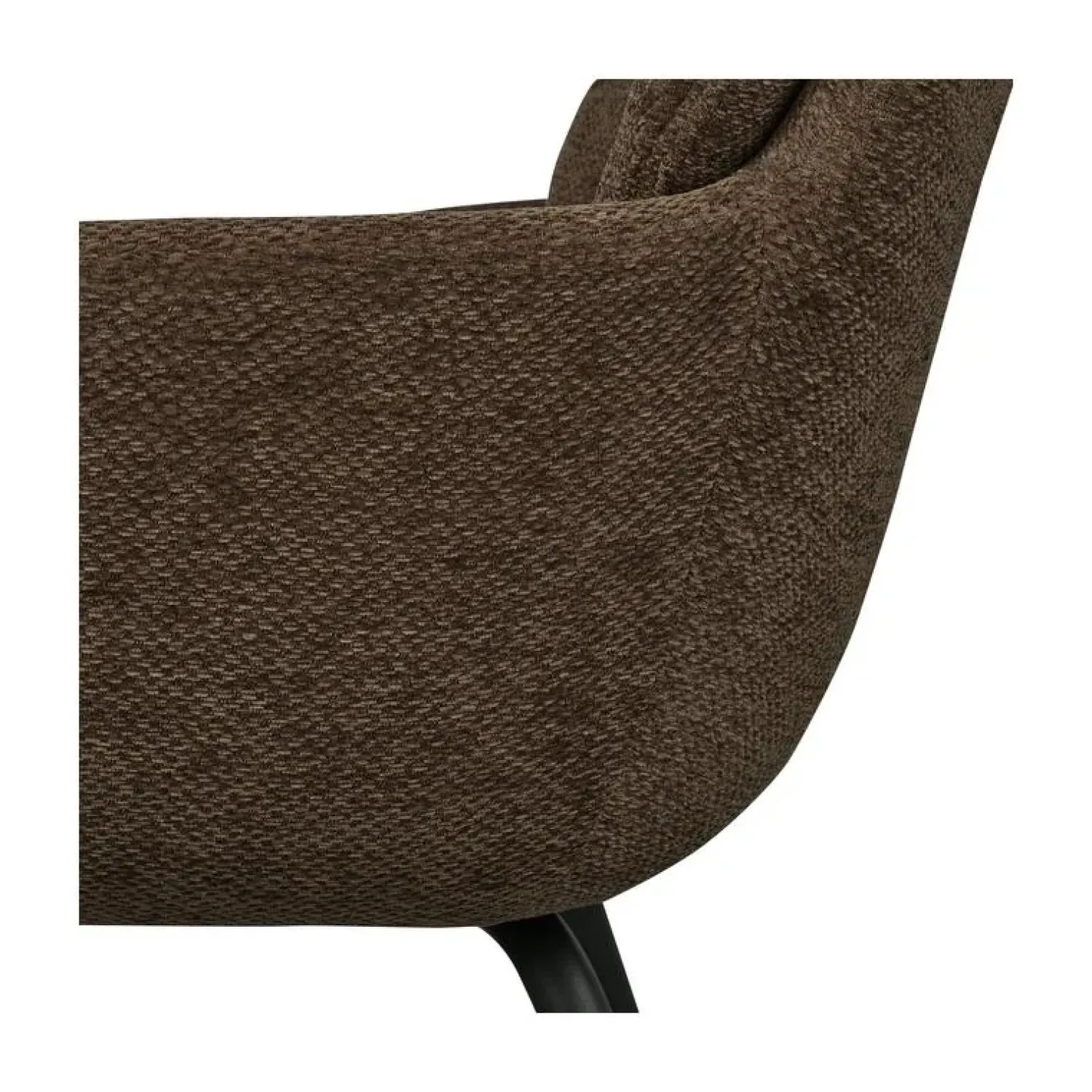 WOOOD Eetkamerstoelen|Runa Eetkamerstoel Chenille Warmbruin