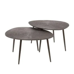 Kalfort Salontafels|Russell Salontafel set van 2 organisch Brons