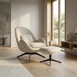Eleonora Fauteuils|Ryan Fauteuil Beige stof