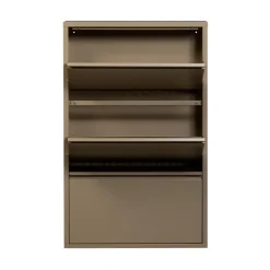 WOOOD Schoenenkasten|Schoenenkasten|Sabine 3-Vaks Schoenenkast Metaal Zand 66cm