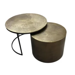 Furndea Salontafels|Salontafel Clara Goud Set van 2