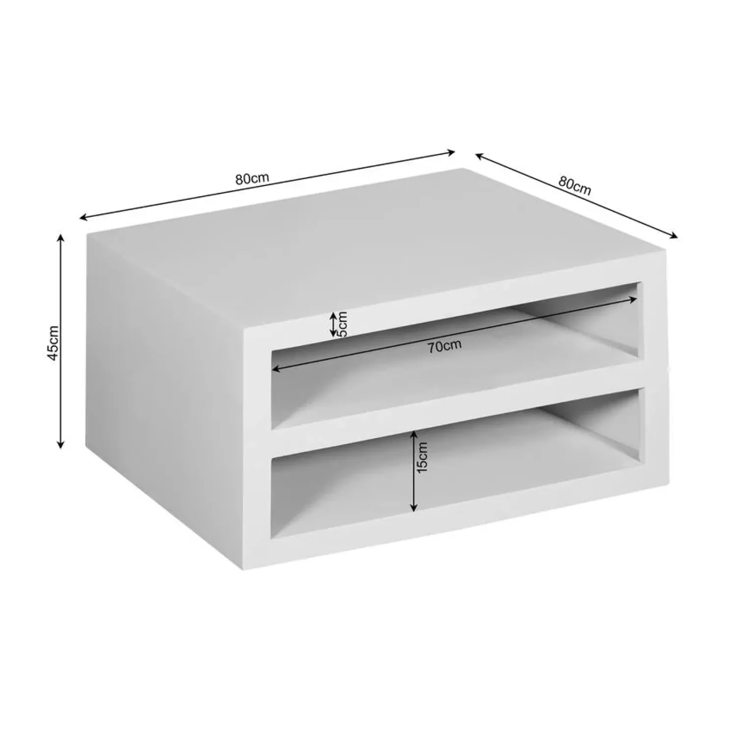 Furndea Salontafels|Salontafel Dortmund Walnoot 80cm