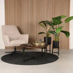 Label51 Salontafels|Salontafel Dox Espresso Hout 70cm