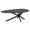 Tower living Salontafels|Salontafel Draco zwart 130cm