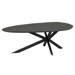 Tower living Salontafels|Salontafel Draco zwart 130cm