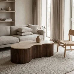Eleonora Salontafels|Salontafel Mari bruin 129cm