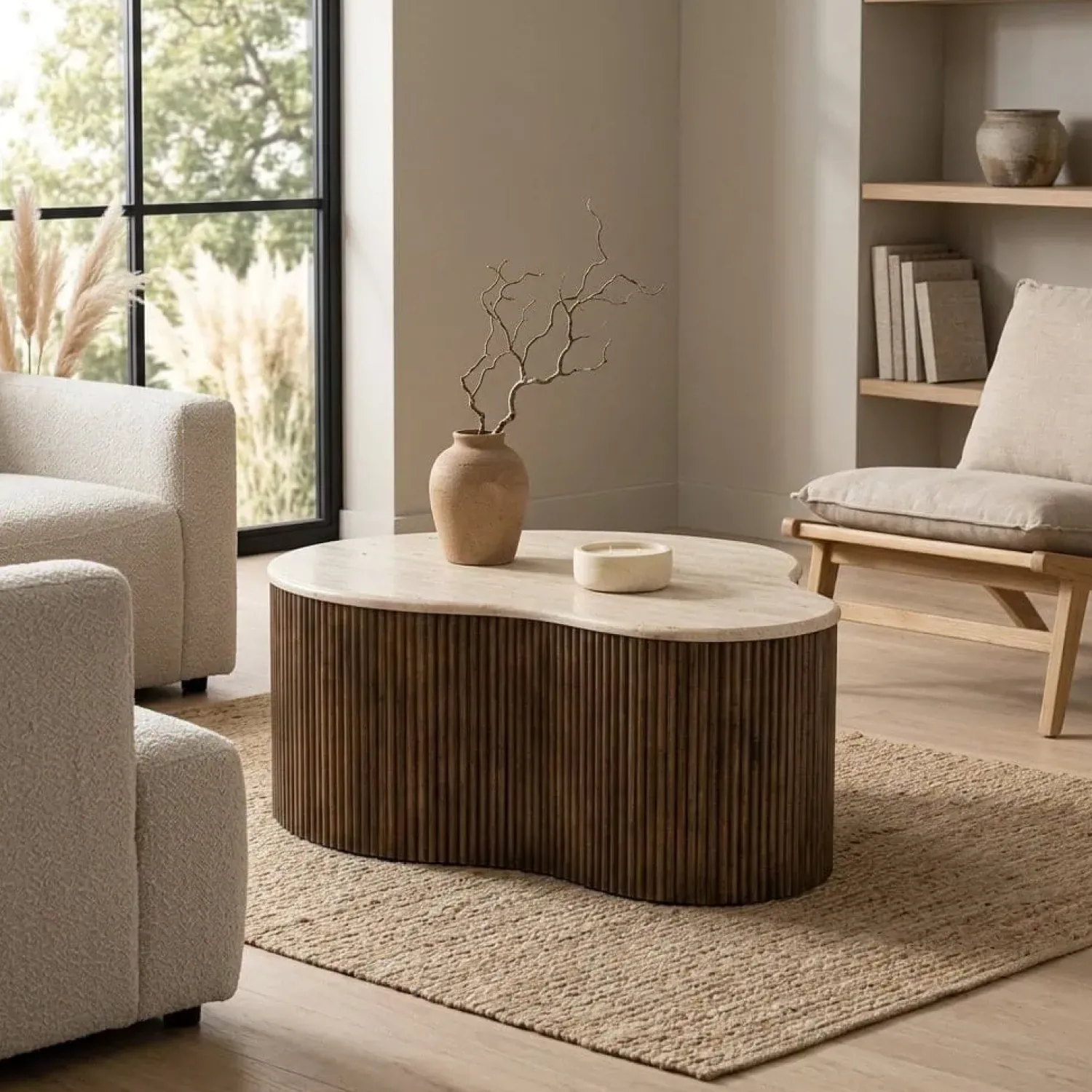 Eleonora Salontafels|Salontafel Mari 83x72x34 bruin