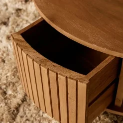 Furndea Salontafels|Salontafel Martin Rond Naturel 80cm