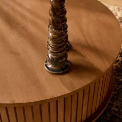 Furndea Salontafels|Salontafel Martin Rond Naturel 80cm