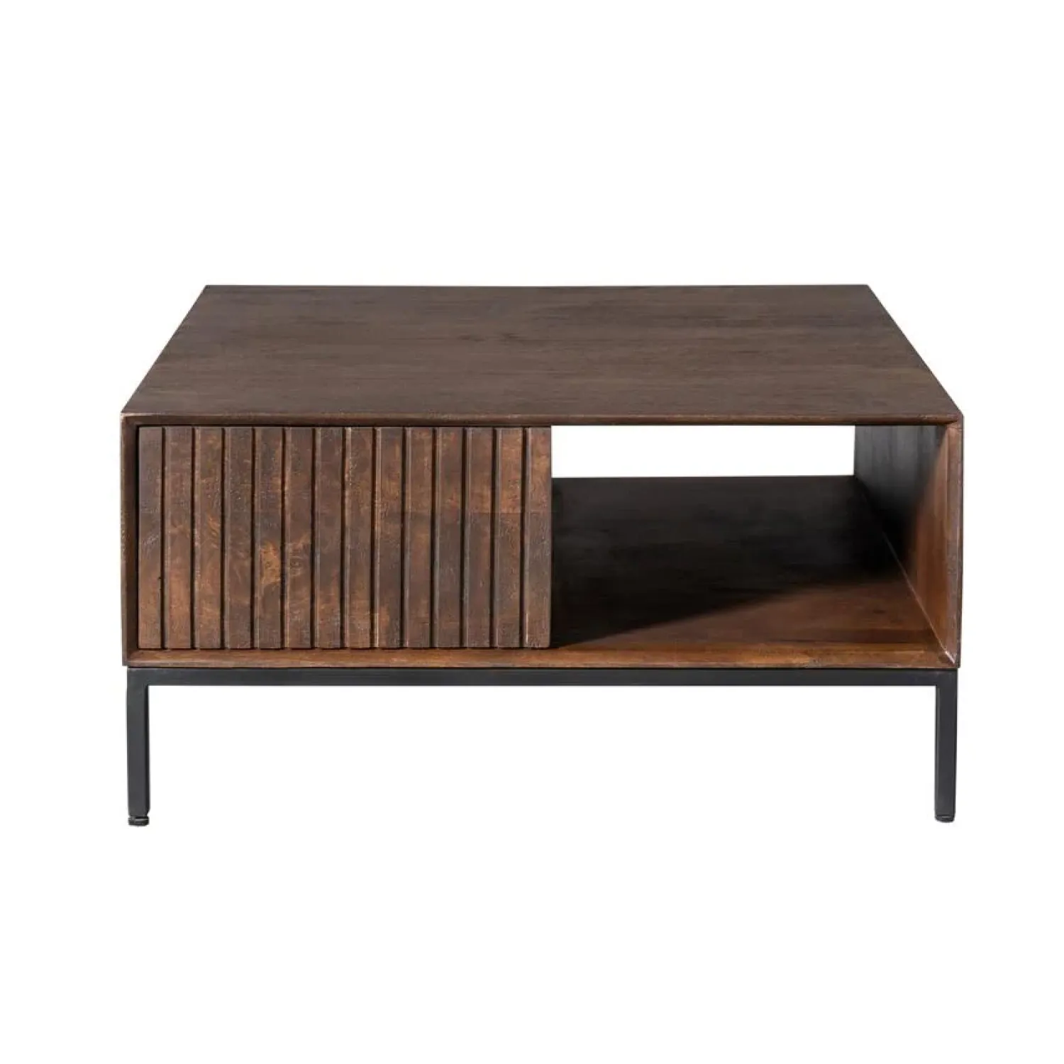 Furndea Salontafels|Salontafel Martin Walnoot 80cm Vierkant