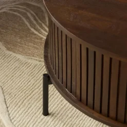 Furndea Salontafels|Salontafel Martin Walnoot Rond 80cm