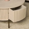 Furndea Salontafels|Salontafel Martin Zand Rond 80 cm