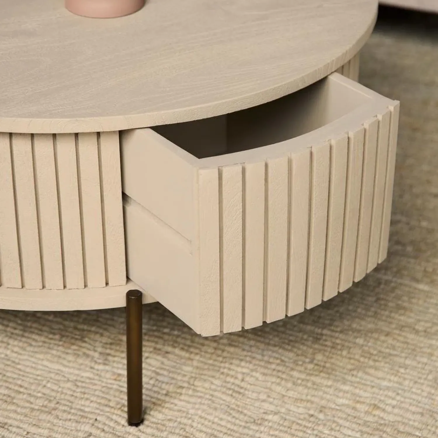 Furndea Salontafels|Salontafel Martin Zand Rond 80 cm