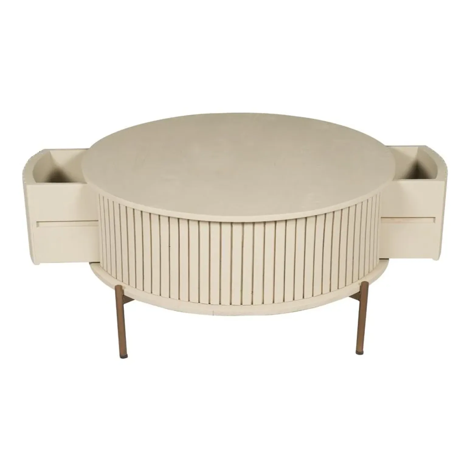Furndea Salontafels|Salontafel Martin Zand Rond 80 cm