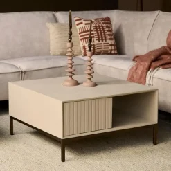 Furndea Salontafels|Salontafel Martin Zand vierkant 80 cm