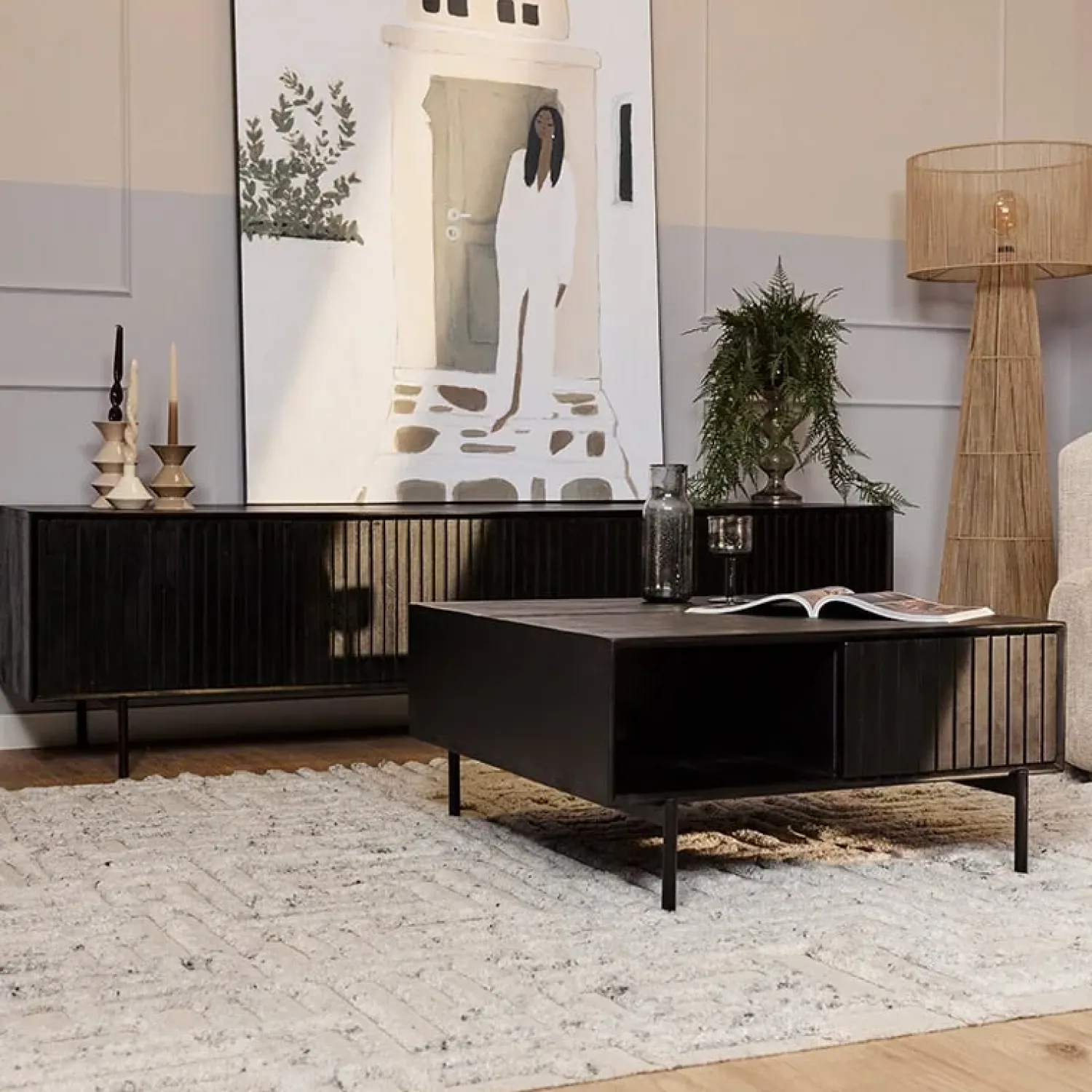Furndea Salontafels|Salontafel Martin Zwart 80cm