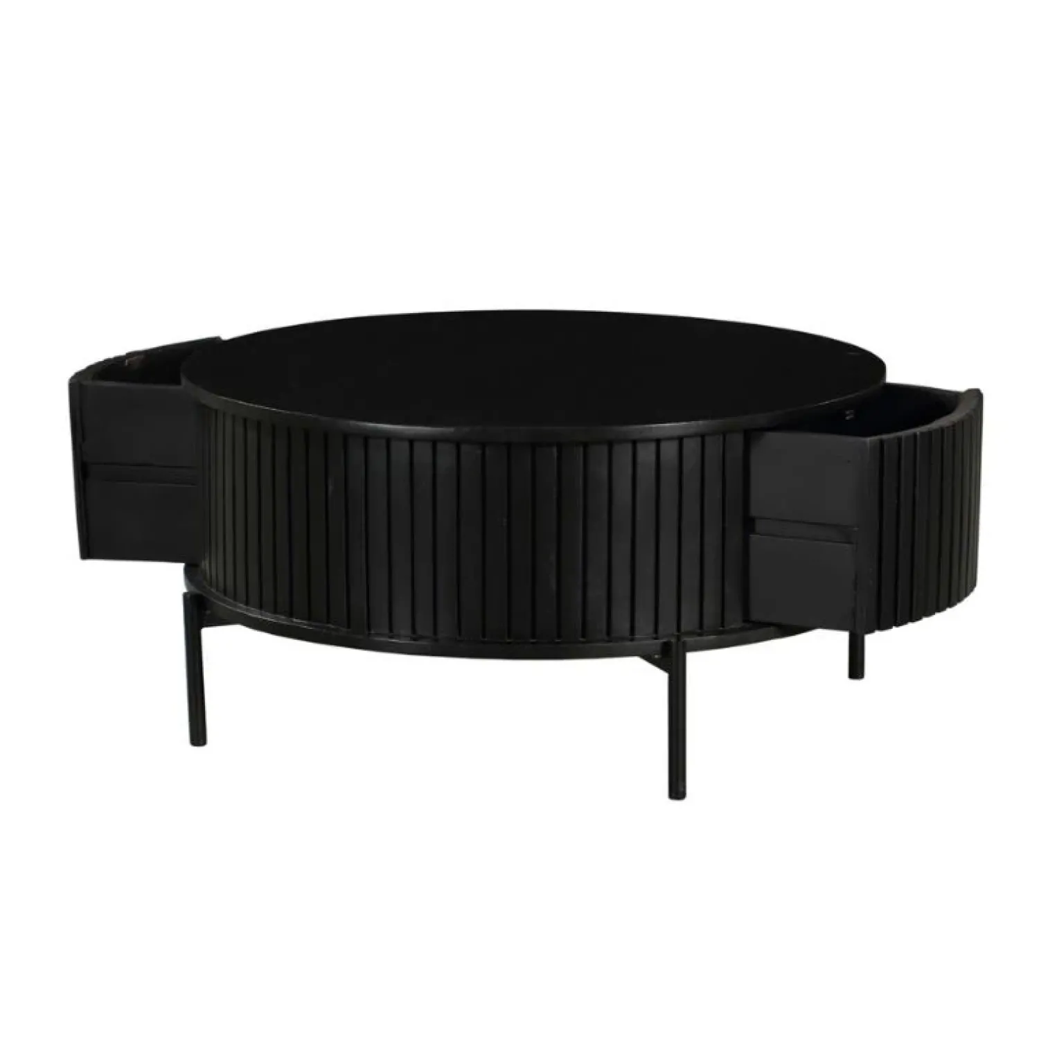 Furndea Salontafels|Salontafel Martin Zwart Rond 80cm