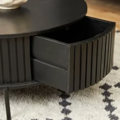 Furndea Salontafels|Salontafel Martin Zwart Rond 80cm