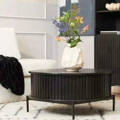 Furndea Salontafels|Salontafel Martin Zwart Rond 80cm