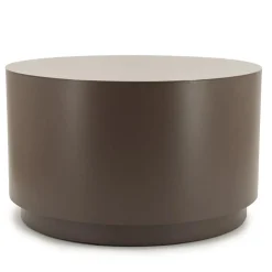 By Boo Salontafels|Salontafel Mesita rond Donkertaupe 60cm