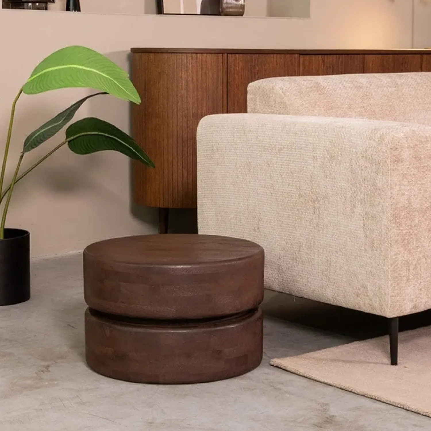 Label51 Salontafels|Salontafel Milly Espresso Mangohout 50cm