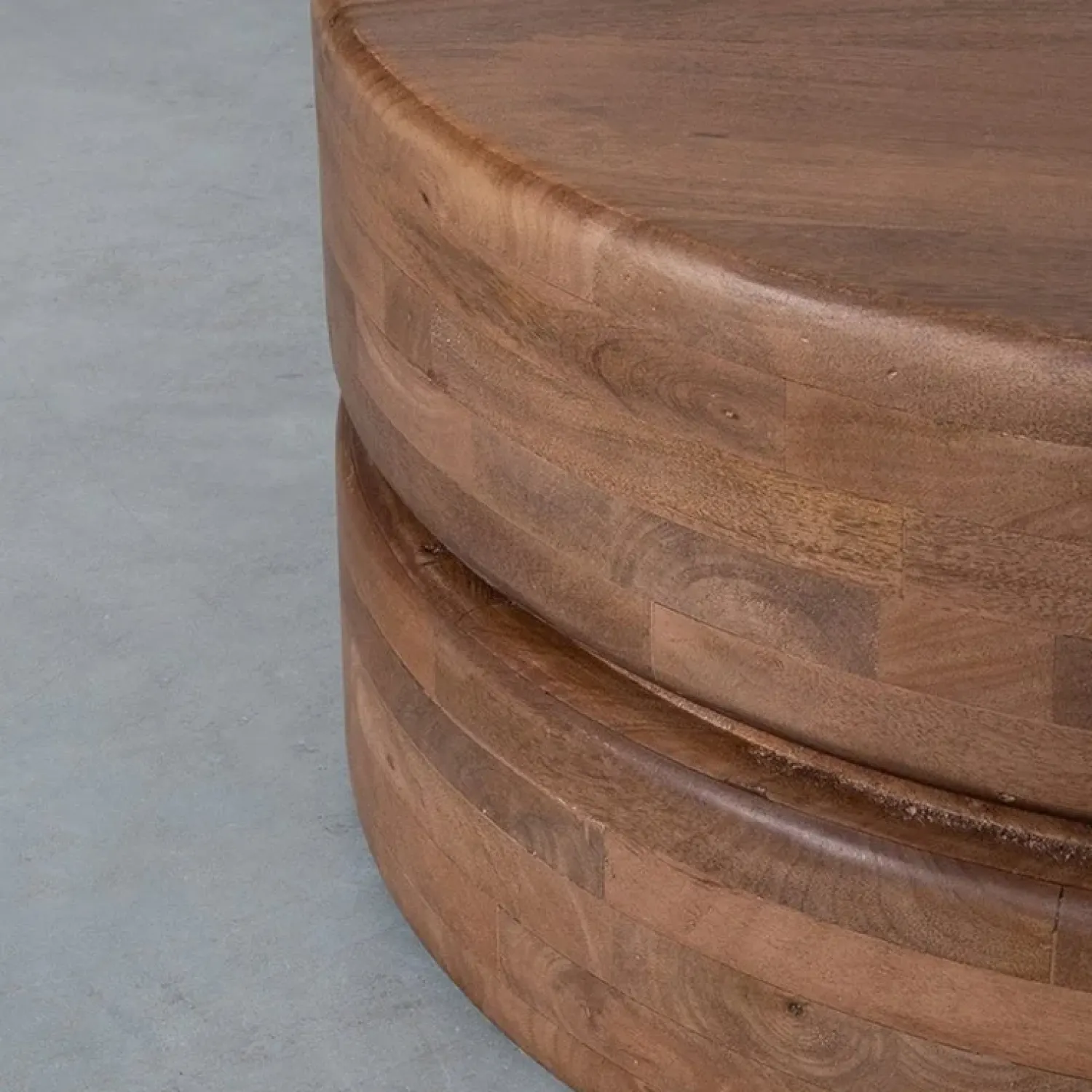 Label51 Salontafels|Salontafel Milly Naturel Mangohout 70cm Rond
