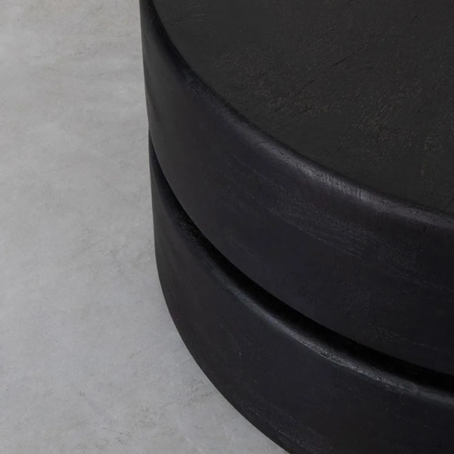 Label51 Salontafels|Salontafel Milly Zwart Mangohout 70cm Rond