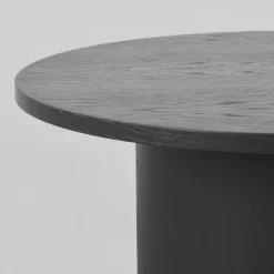 Label51 Salontafels|Salontafel Oliva hoog Zwart Eikenhout rond 60cm