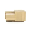 Eleonora Salontafels|Salontafel Quinten vierkant naturel 80cm
