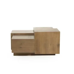 Eleonora Salontafels|Salontafel Quinten vierkant bruin 80cm