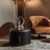 Tower living Salontafels|Salontafel Rivello zwart rond 60cm