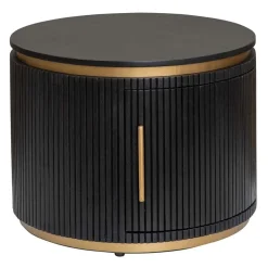 Tower living Salontafels|Salontafel Rivello zwart rond 60cm