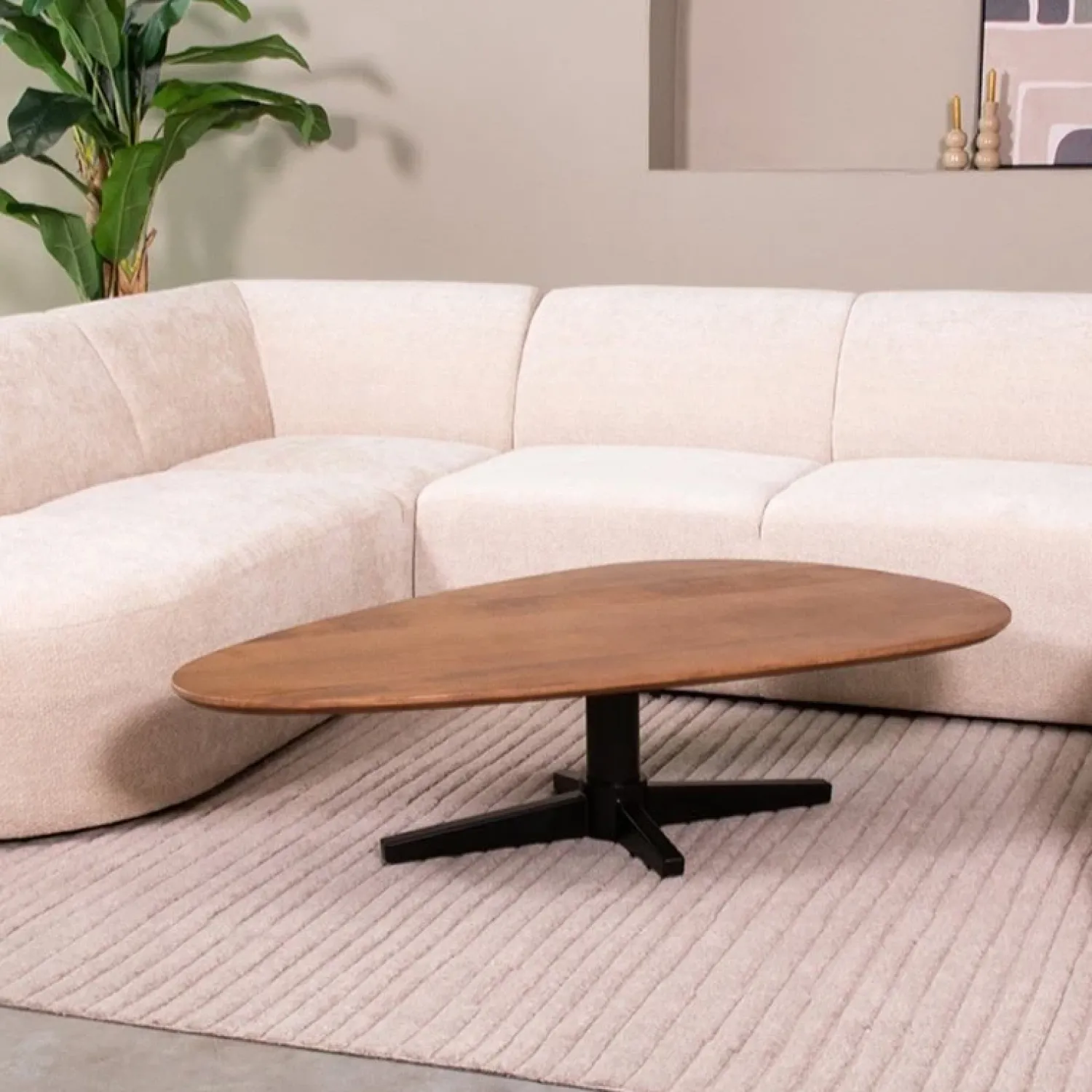 Label51 Salontafels|Salontafel Rosie Naturel Mangohout 140cm