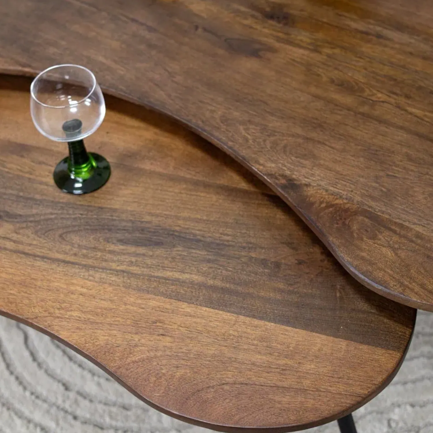 Vane Living Salontafels|Salontafel Signe set van 2 walnoot 120/92cm