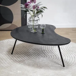 Vane Living Salontafels|Salontafel Signe set van 2 zwart 120/92cm
