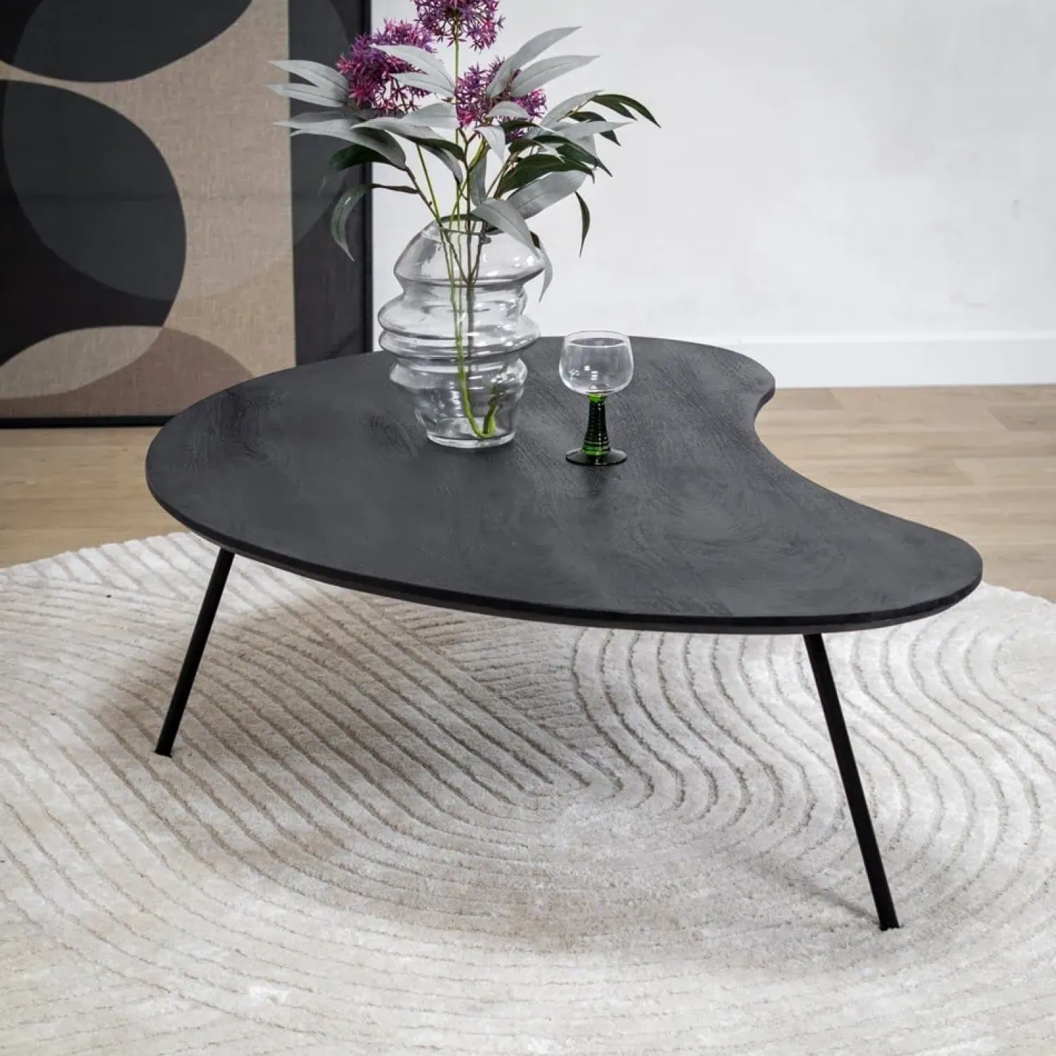 Vane Living Salontafels|Salontafel Signe set van 2 zwart 120/92cm