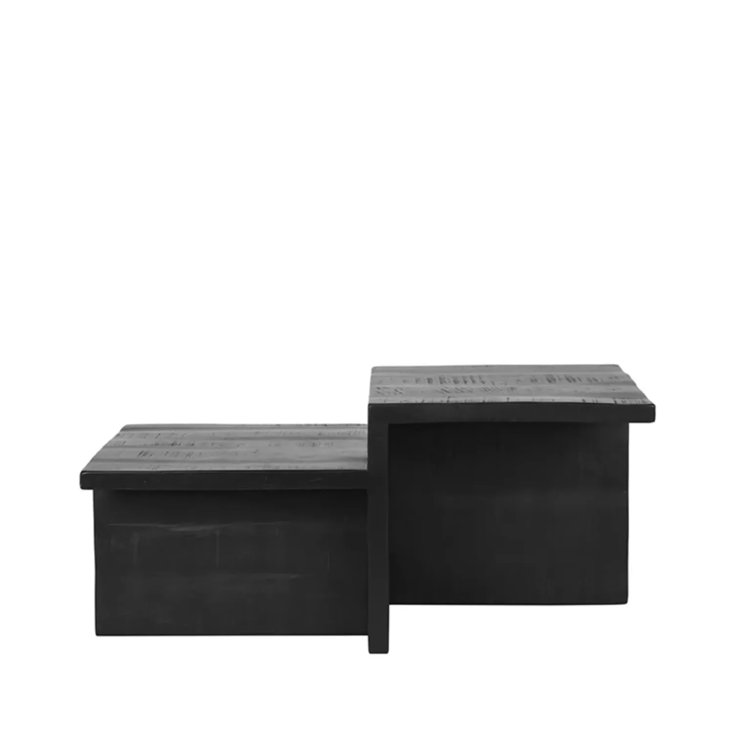 Label51 Salontafels|Salontafel Skip Zwart Mangohout 90cm