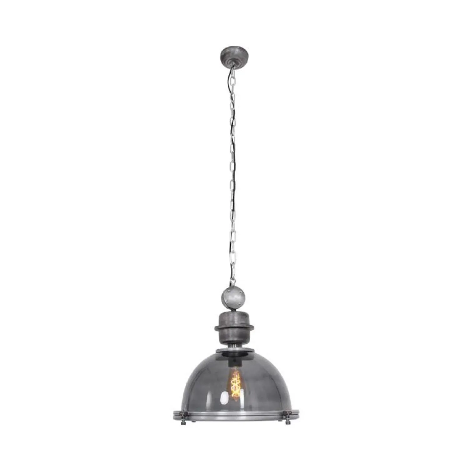 Steinmex Hanglampen|Sammy 1-lichts Hanglamp Grijs 45cm