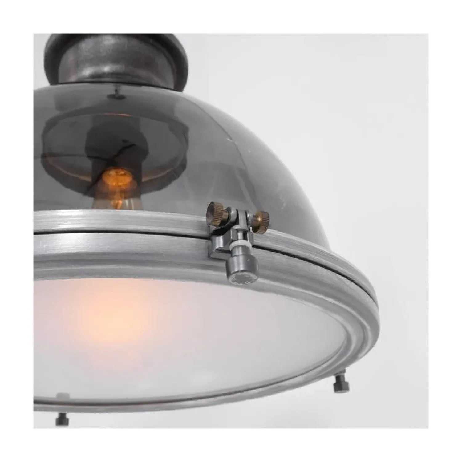 Steinmex Hanglampen|Sammy 1-lichts Hanglamp Grijs 45cm